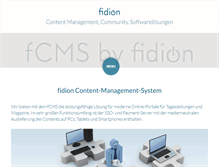 Tablet Screenshot of fidion.de